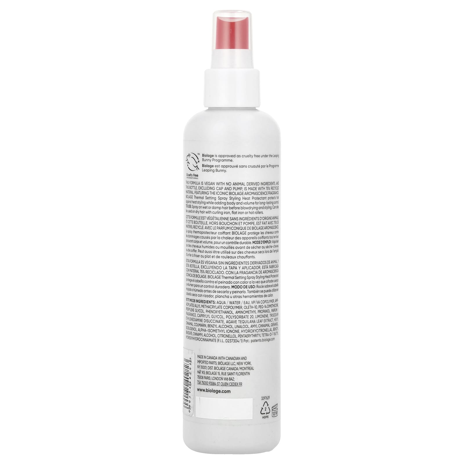 Biolage, Thermal Setting Spray, 8.4 fl oz (250 ml)