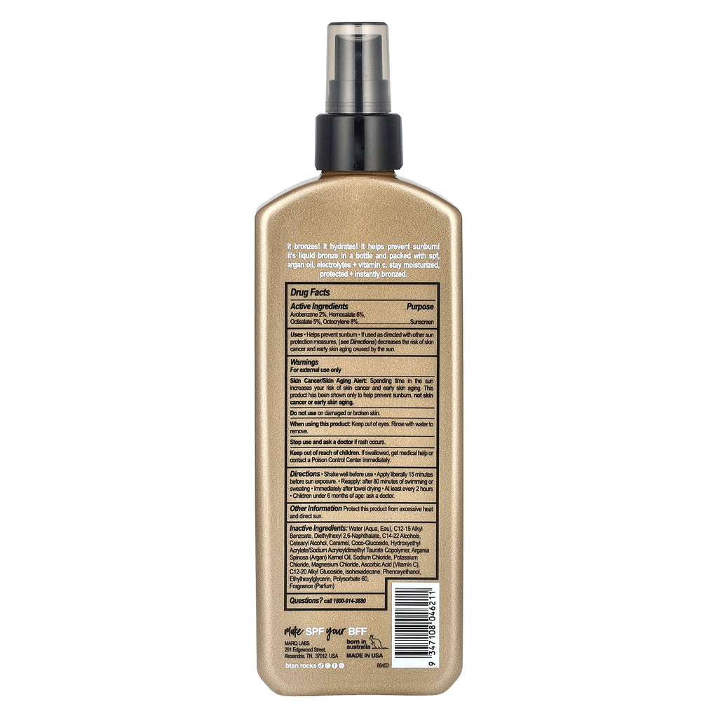 b.tan, Bronze In A Bottle, Bronzing Spray Lotion, SPF 7, 8.45 fl oz (250 ml)