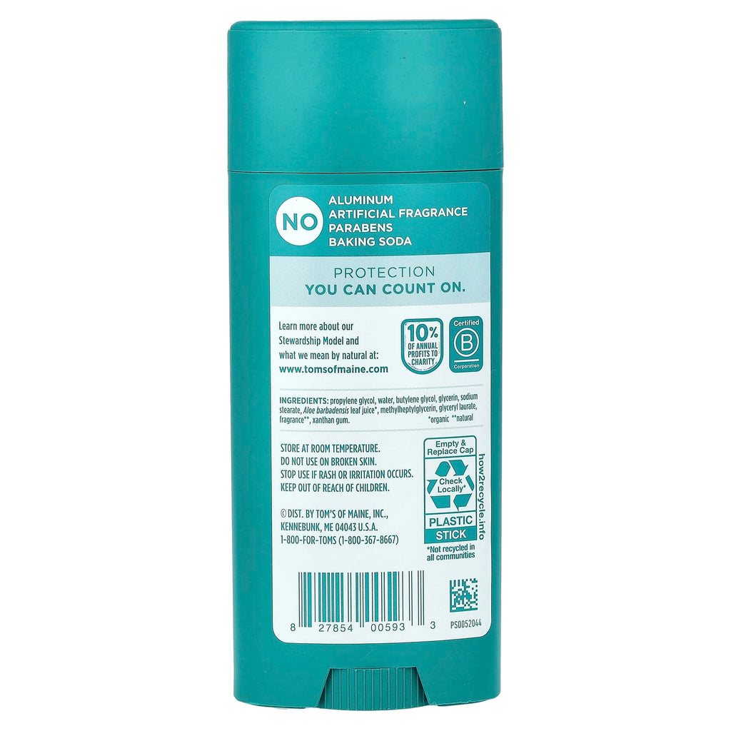 Tom's of Maine, Aluminum Free Deodorant, Lemongrass Tea Tree, 3.25 oz (92 g)