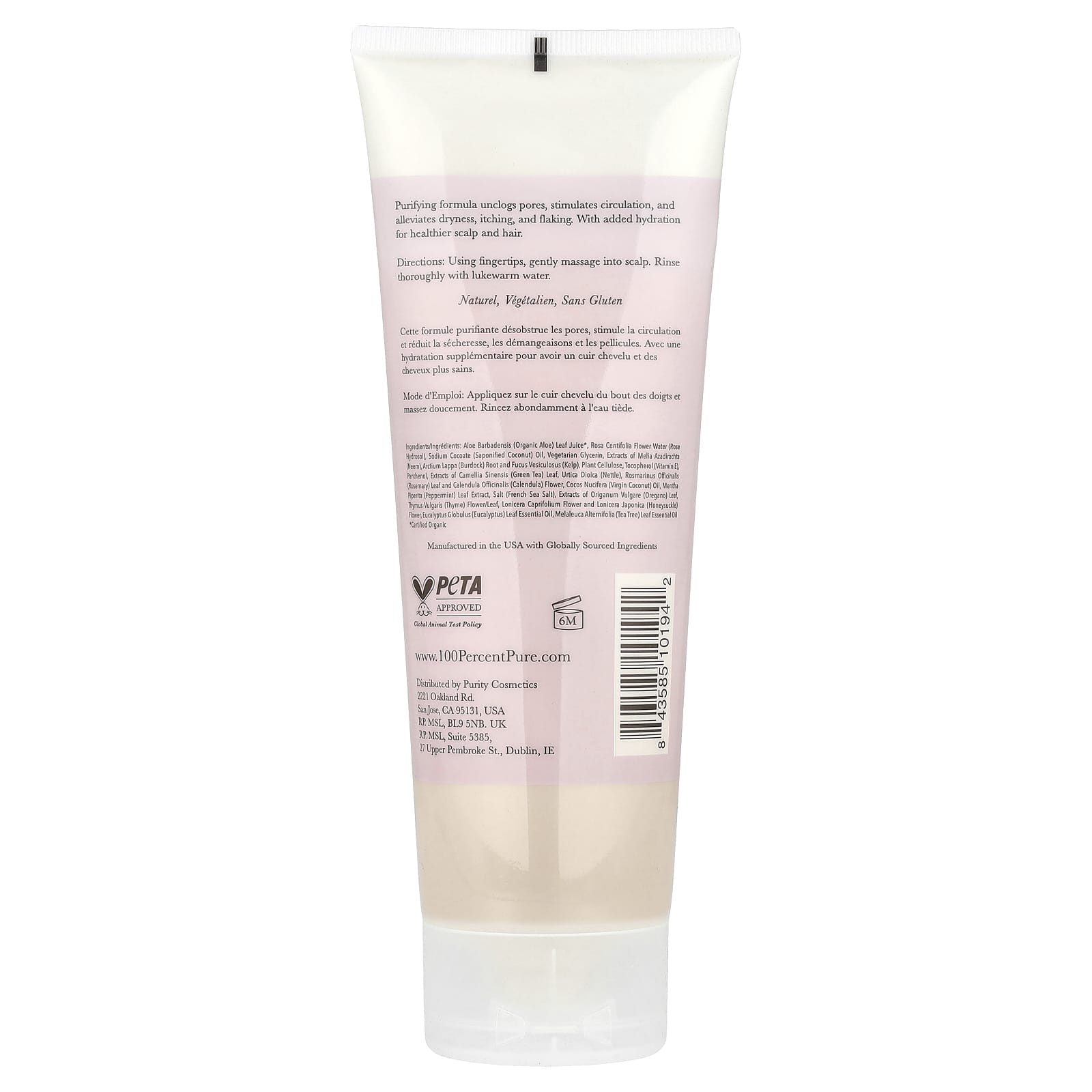 100% PURE, Burdock & Neem Healthy Scalp Shampoo, 8 fl oz (236 ml)