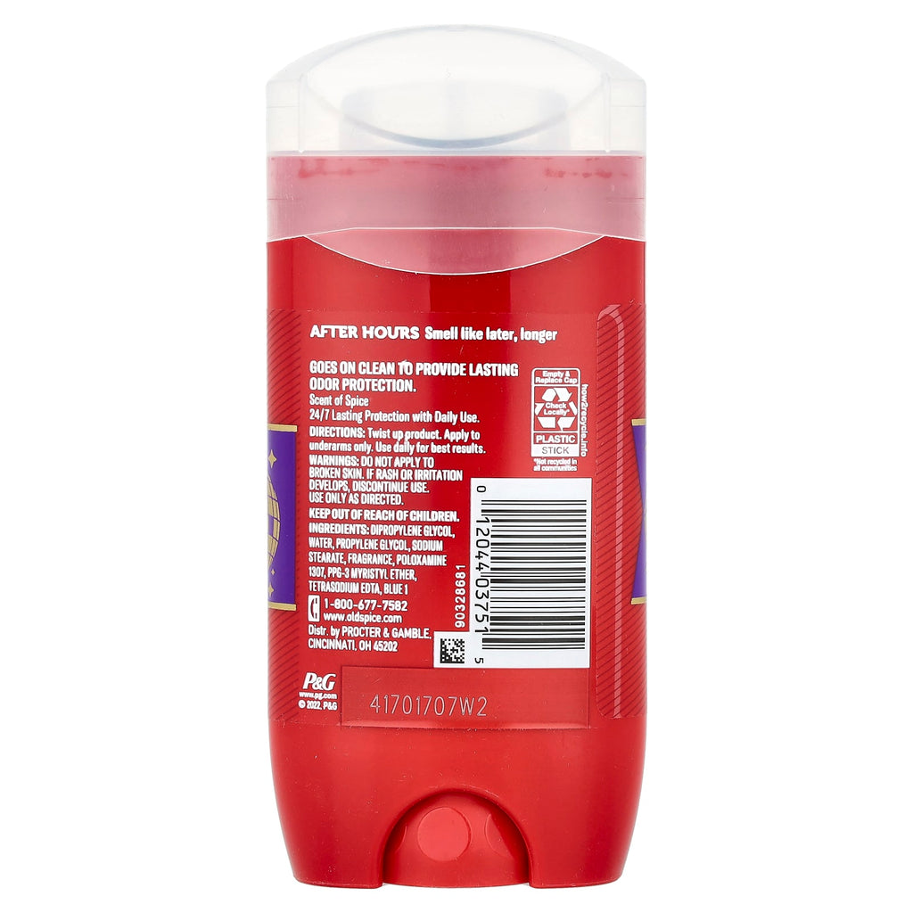 Old Spice, After Hours Deodorant, Spice, 3 oz (85 g)