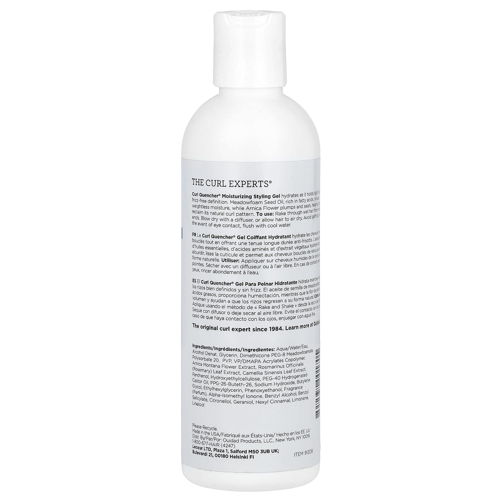 Ouidad, Curl Quencher®, Moisturizing Styling Gel, 8.5 fl oz (250 ml)