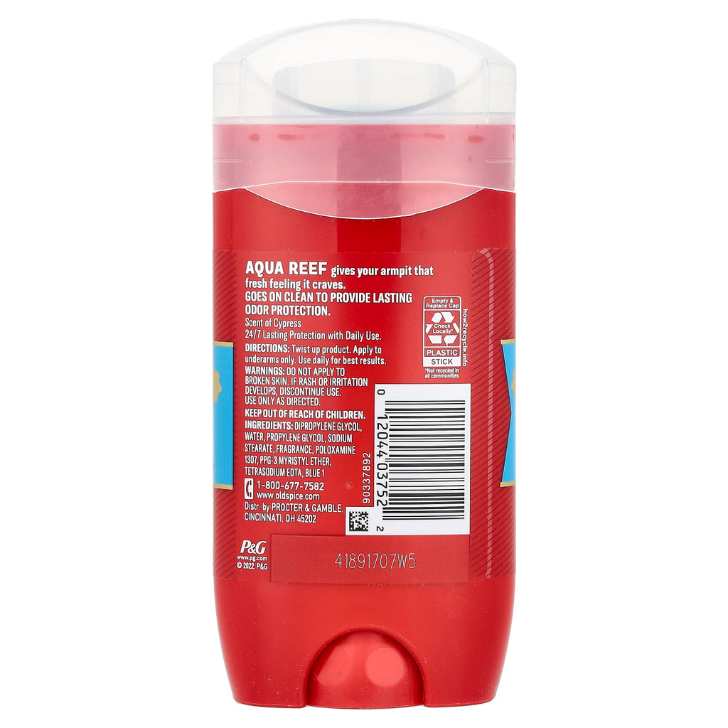 Old Spice, Aqua Reef Deodorant, Cypress, 3 oz (85 g)