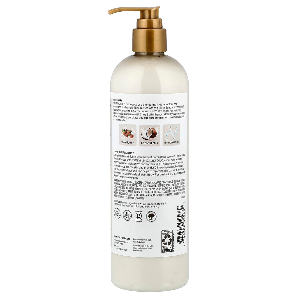 SheaMoisture, Daily Hydration Body Lotion, 100% Virgin Coconut Oil, 16 fl oz (473 ml)