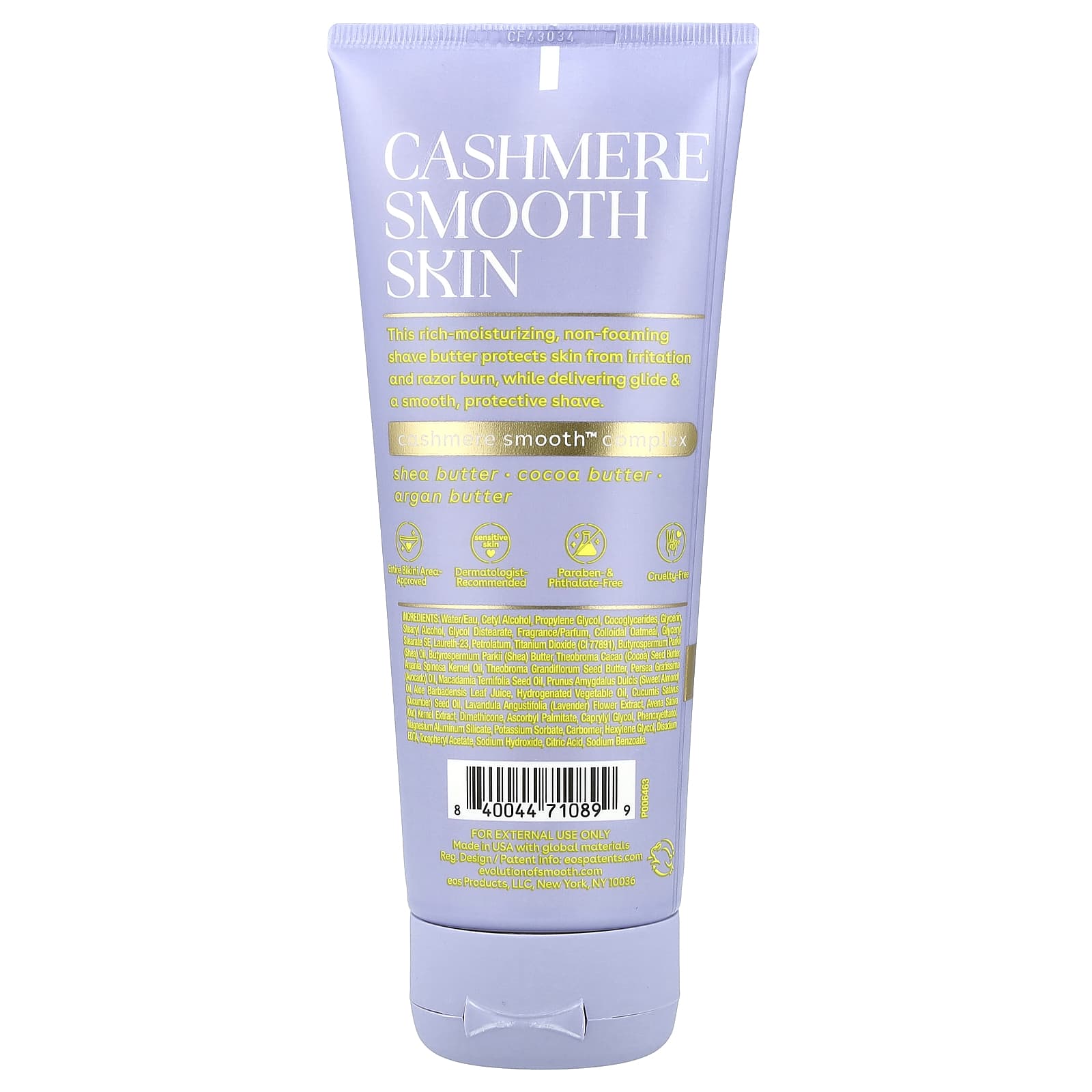 EOS, Shea Better™, Cashmere Skin Shave Butter, 7 fl oz (207 ml)