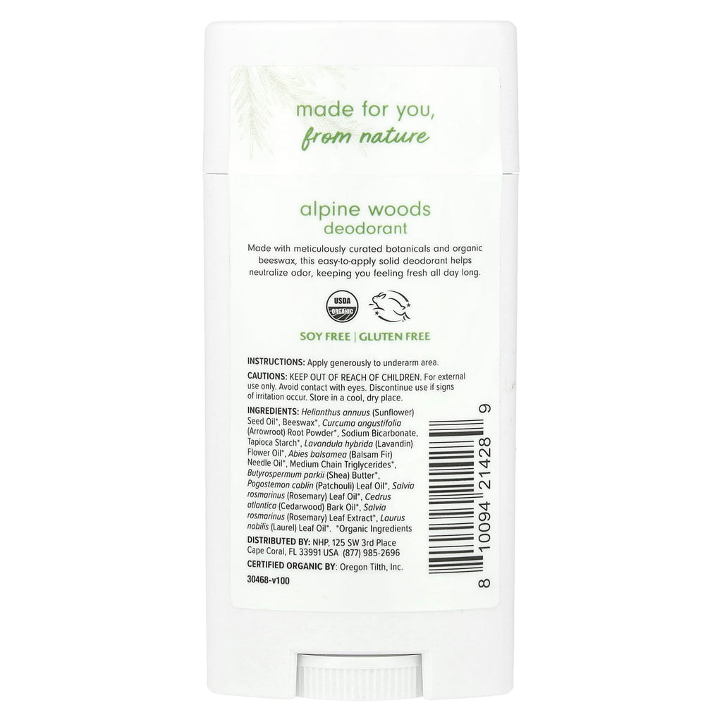 Dr. Mercola, Ola Botanicals® Deodorant, Alpine Woods, 2.65 oz (75.13 g)