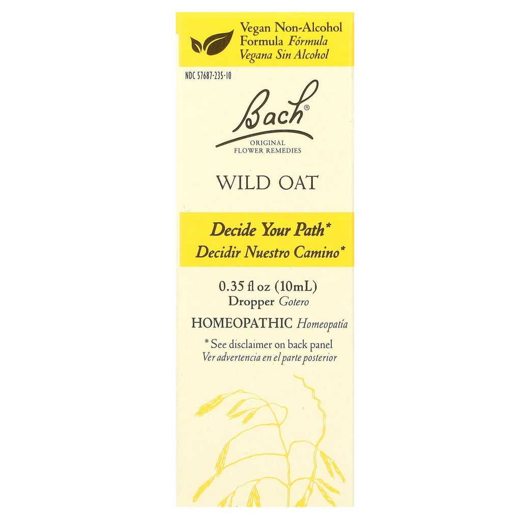 Bach, Original Flower Remedies, Wild Oat, 0.35 fl oz (10 ml)