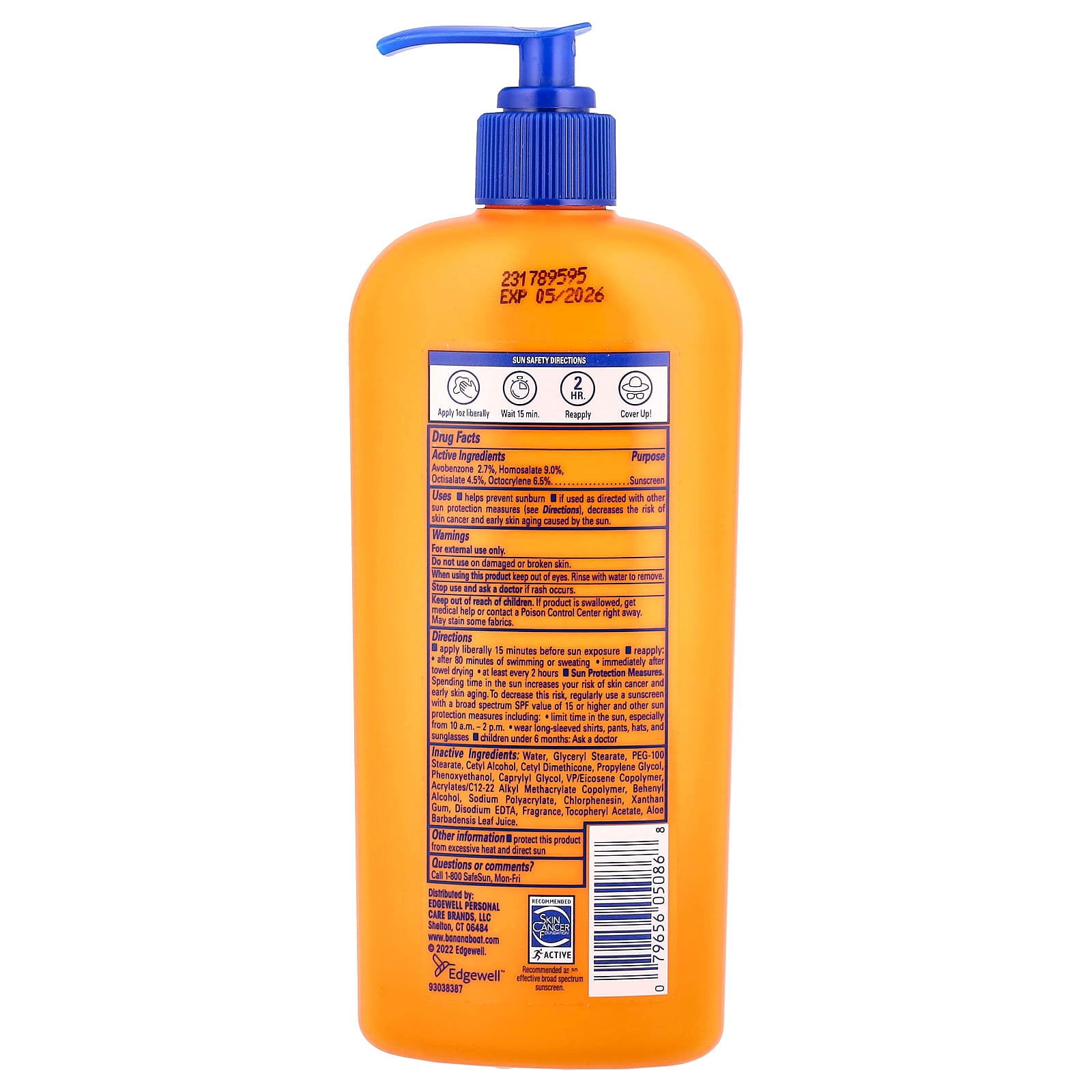 Banana Boat, Sport™ Ultra, Sunscreen Lotion, SPF 50+, 12 fl oz (354 ml)
