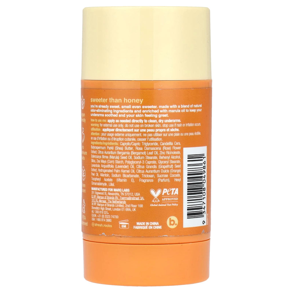 b.fresh, Deodorant, Honey Almond, 2.64 oz (75 g)