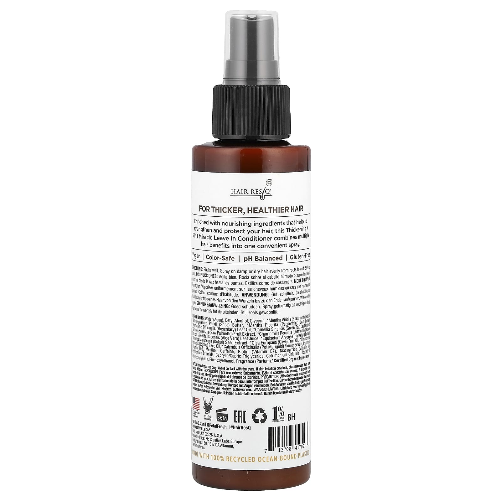Petal Fresh, Hair ResQ®, Thickening + 5 in 1 Miracle Leave in Conditioner , 5 fl oz (147 ml)