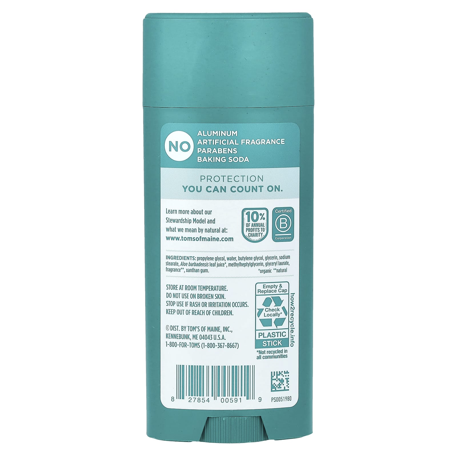 Tom's of Maine, Aluminum Free Deodorant, Rose Vanilla, 3.25 oz (92 g)