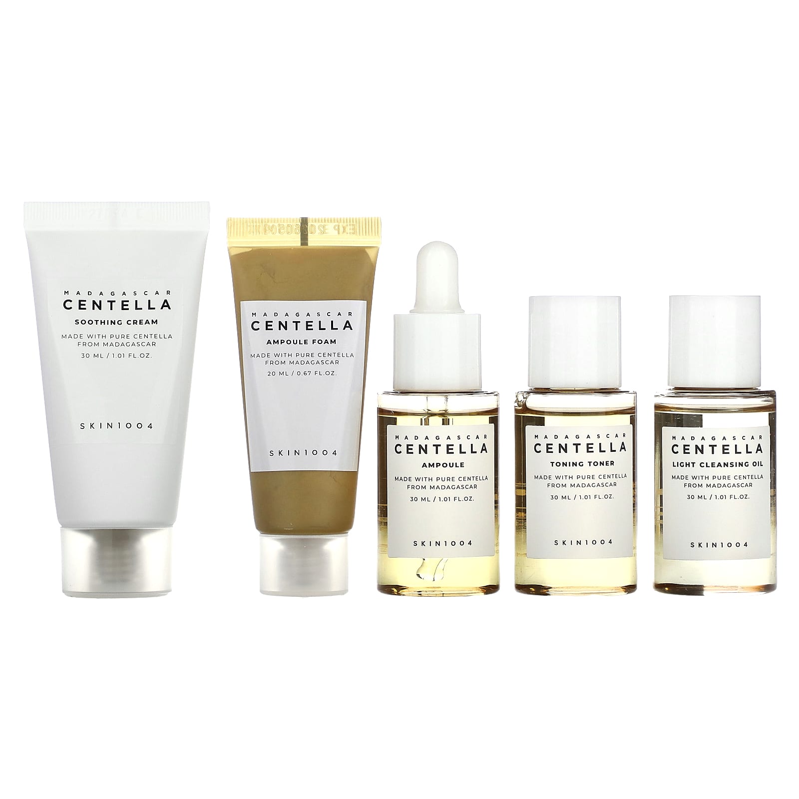 SKIN1004, Madagascar Centella Travel Kit, 5 Piece Set