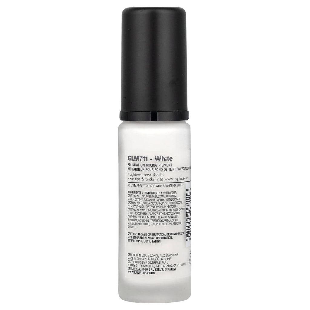 L.A. Girl, PRO.color Foundation Mixing Pigment, GLM711 White , 1 fl oz (30 ml)