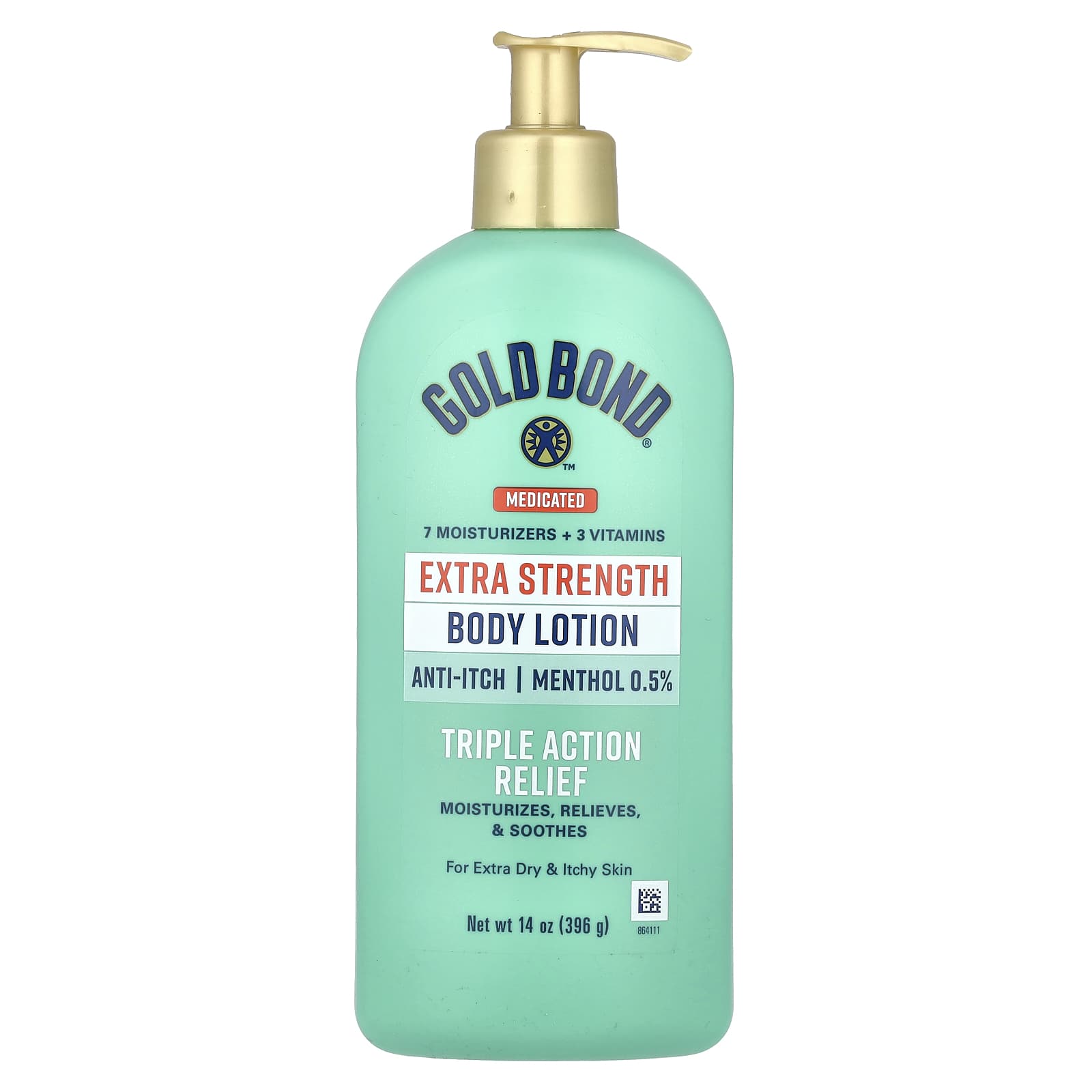 Gold Bond, Medicated Body Lotion, Triple Action Relief, 14 oz (396 g)