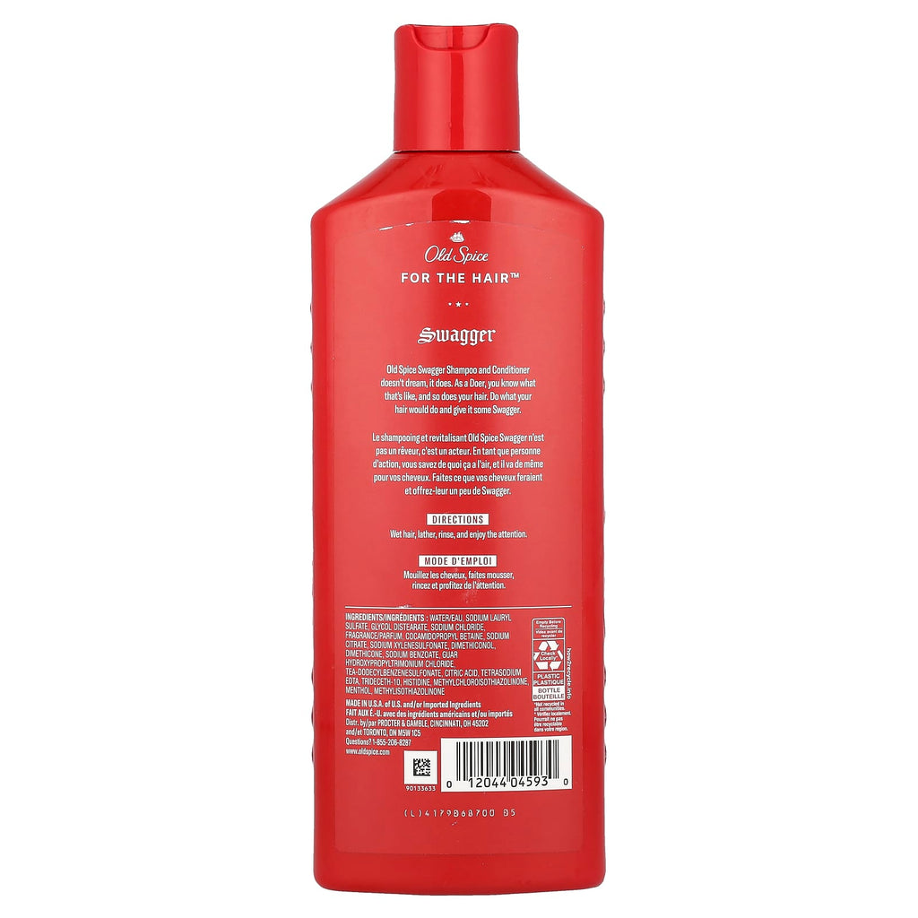 Old Spice, 2 in 1 Shampoo & Conditioner, Swagger, 13.5 fl oz (400 ml)