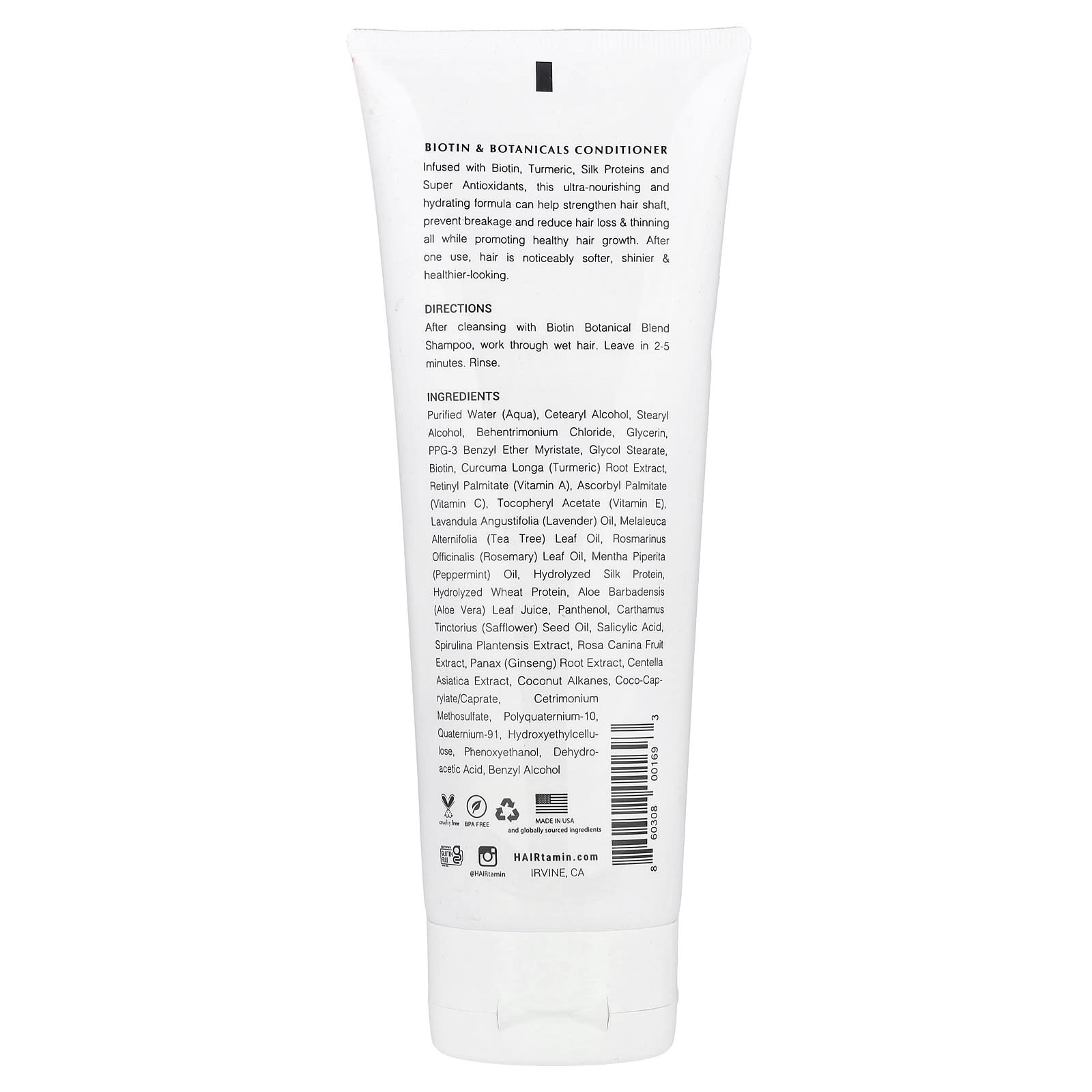 HAIRtamin, Biotin Conditioner, Botanical Blend, 7 fl oz (207 ml)