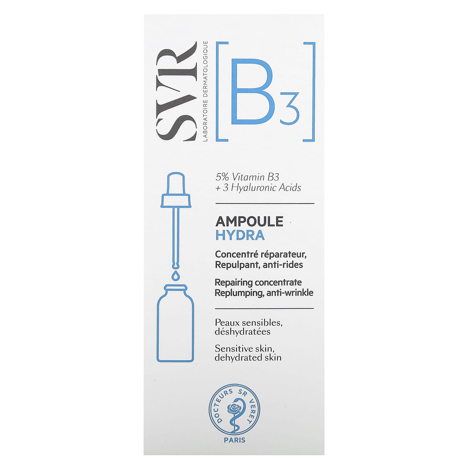 SVR, [B3] Repairing Concentrate, Fragrance-Free, 1 fl oz (30 ml)