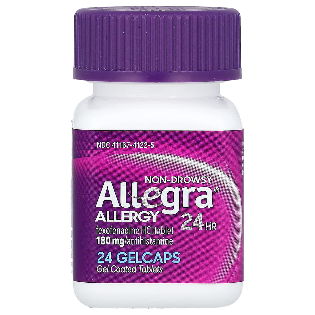 Allegra, Allergy 24H, 180 mg , 24 Gelcaps