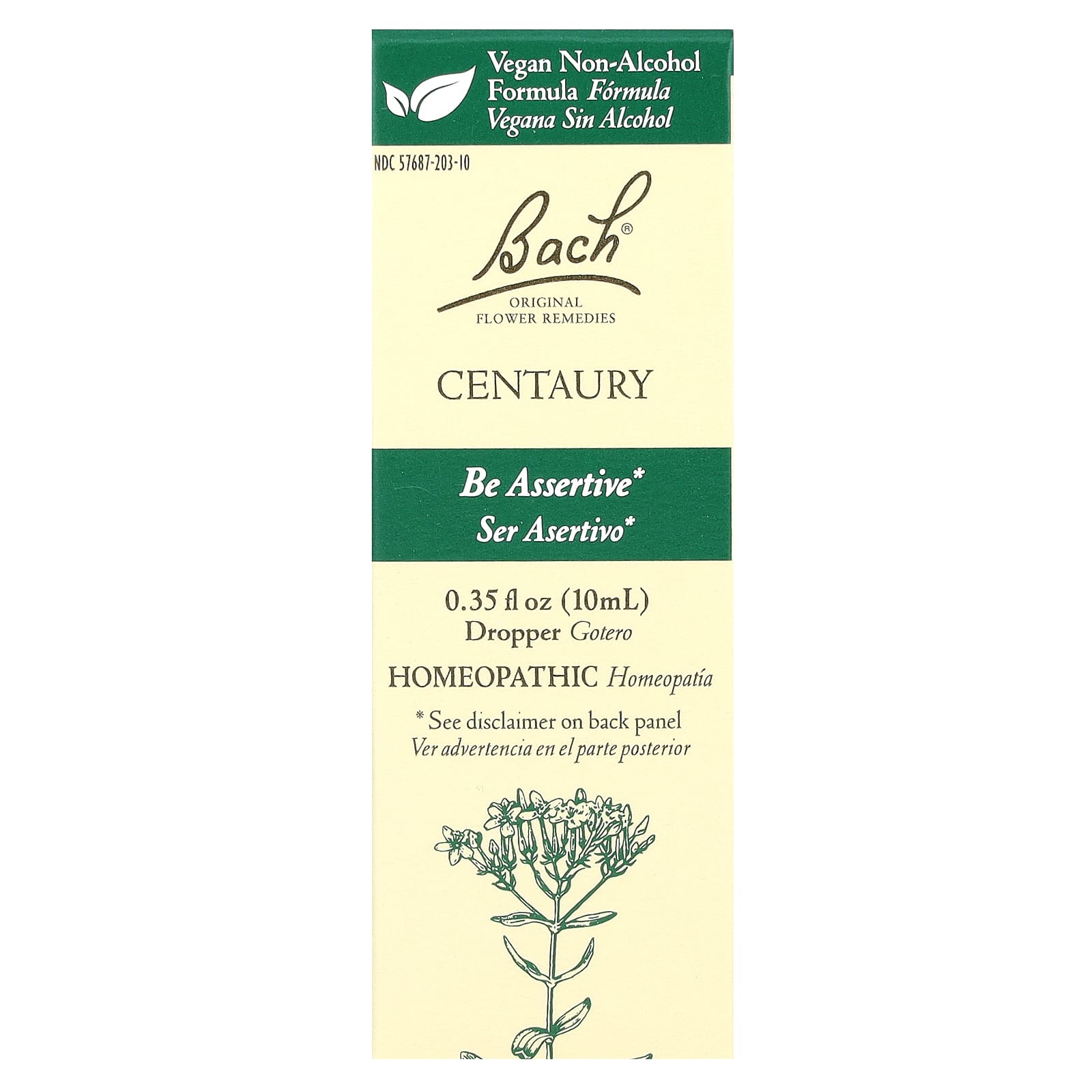 Bach, Original Flower Remedies, Centaury , 0.35 fl oz (10 ml)