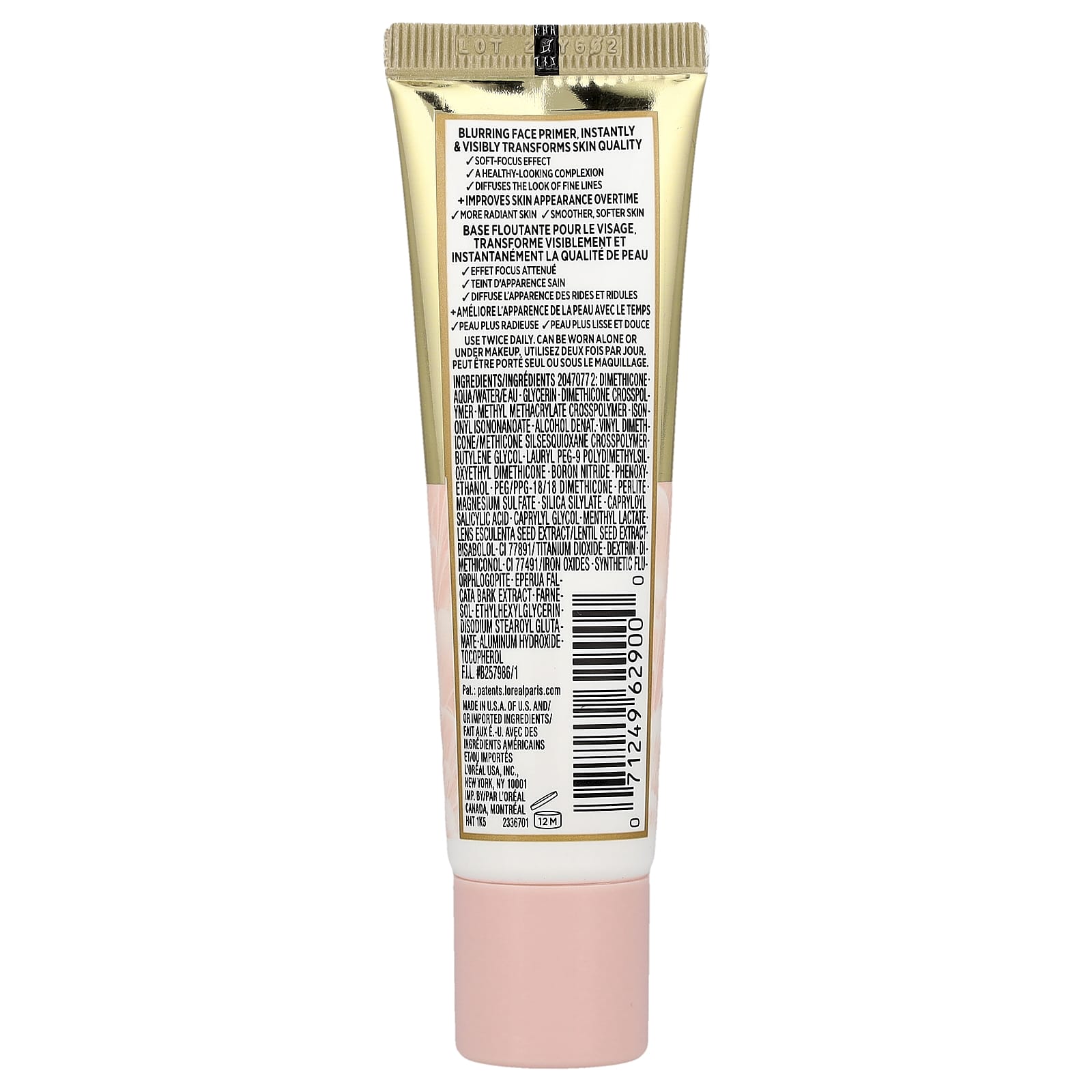 L'Oréal, Age Perfect, Blurring Face Primer, 00 Rosy/Rose, 1 fl oz (30 ml)