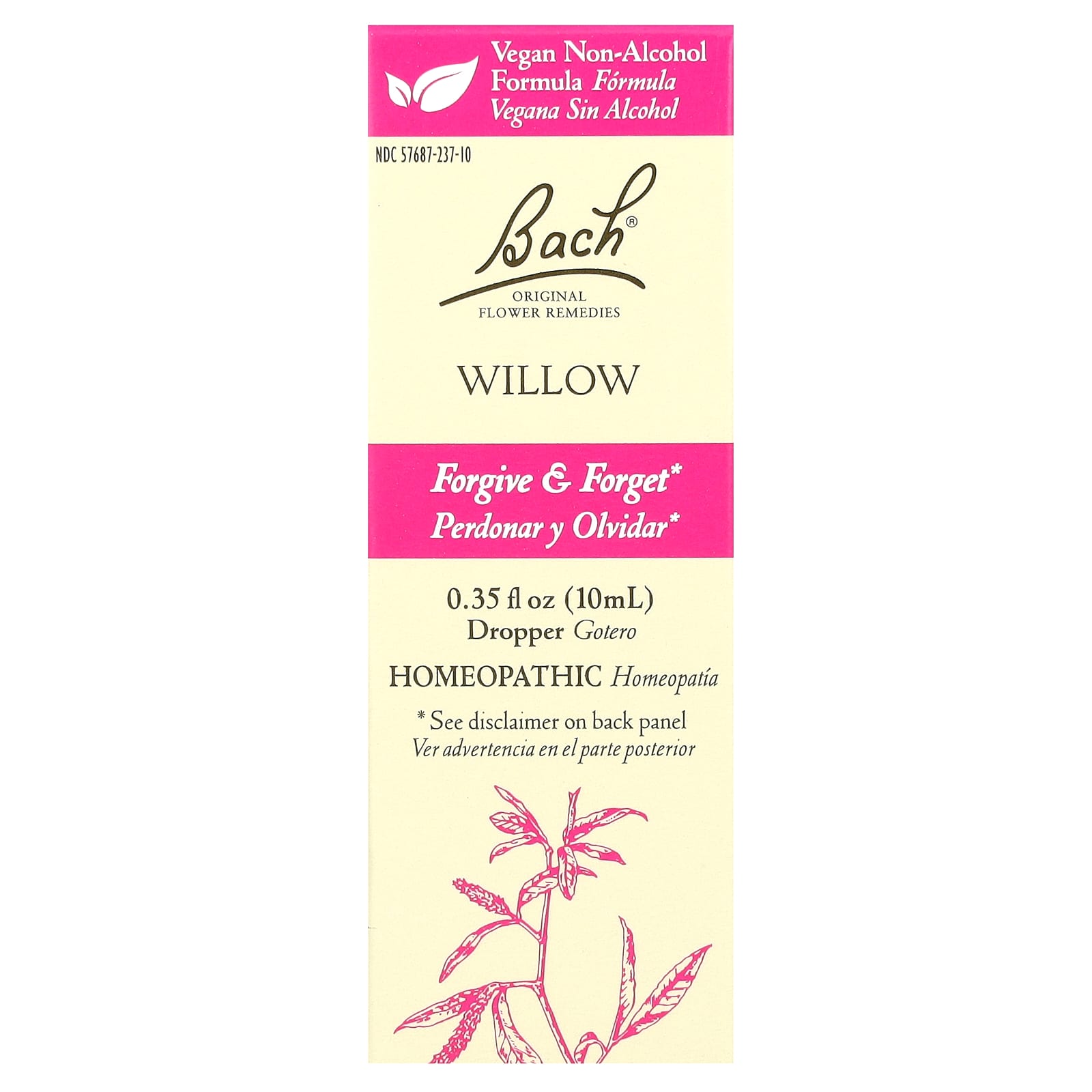 Bach, Original Flower Remedies, Willow, 0.35 fl oz (10 ml)