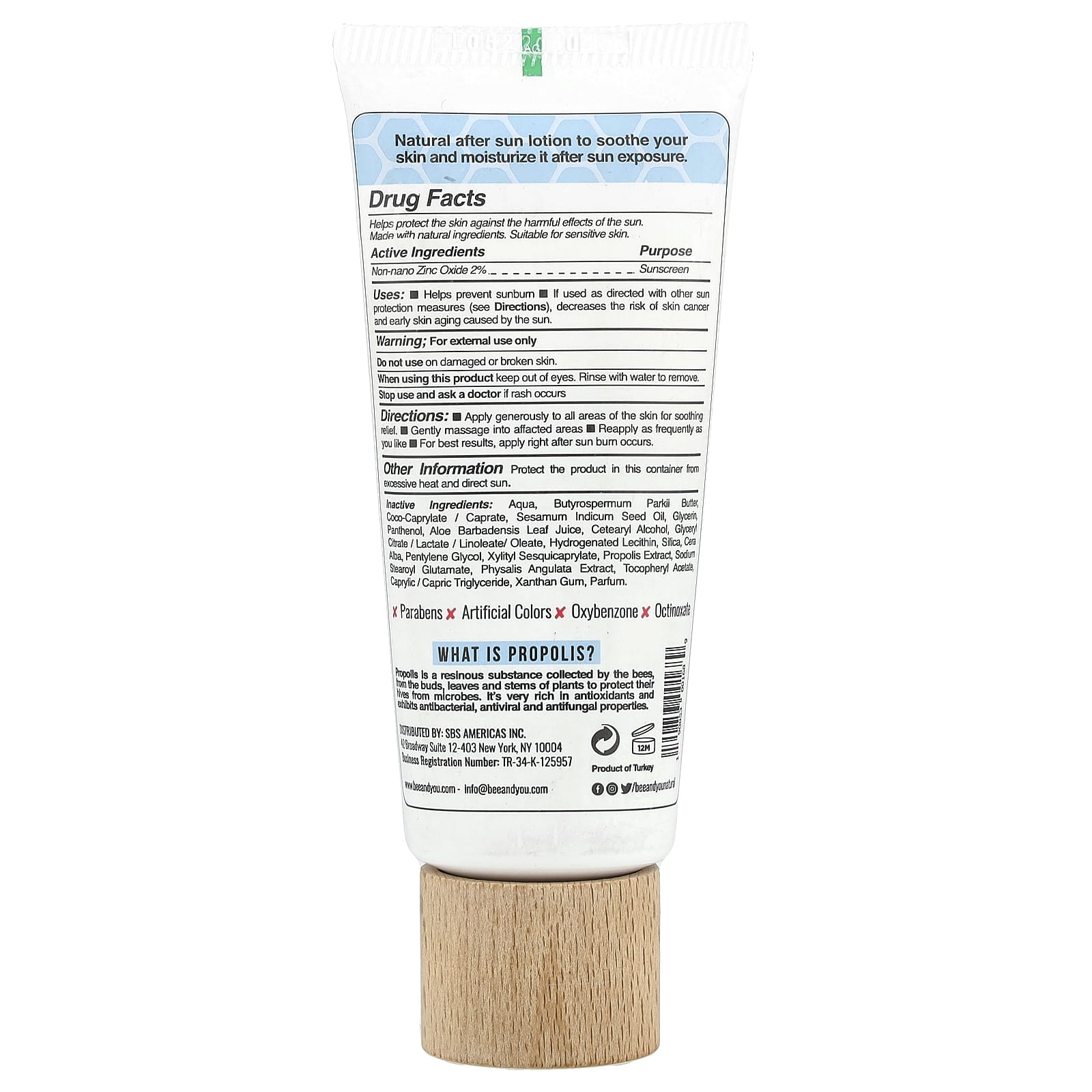 Bee & You, Natural After Sun Lotion, 80 ml