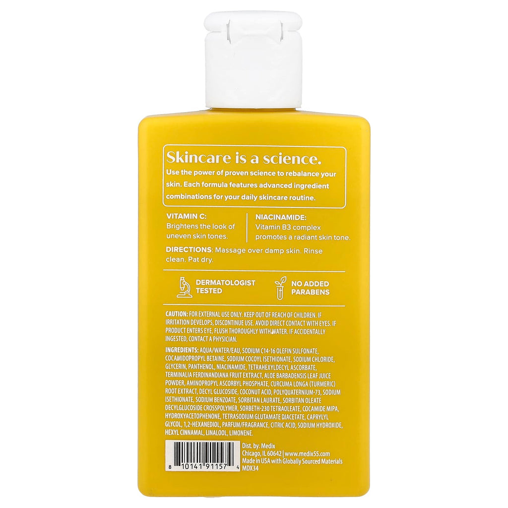 Medix 5.5, Body Wash, Radiant Glow, Vitamin C + Niacinamide, 3 fl oz (89 ml)