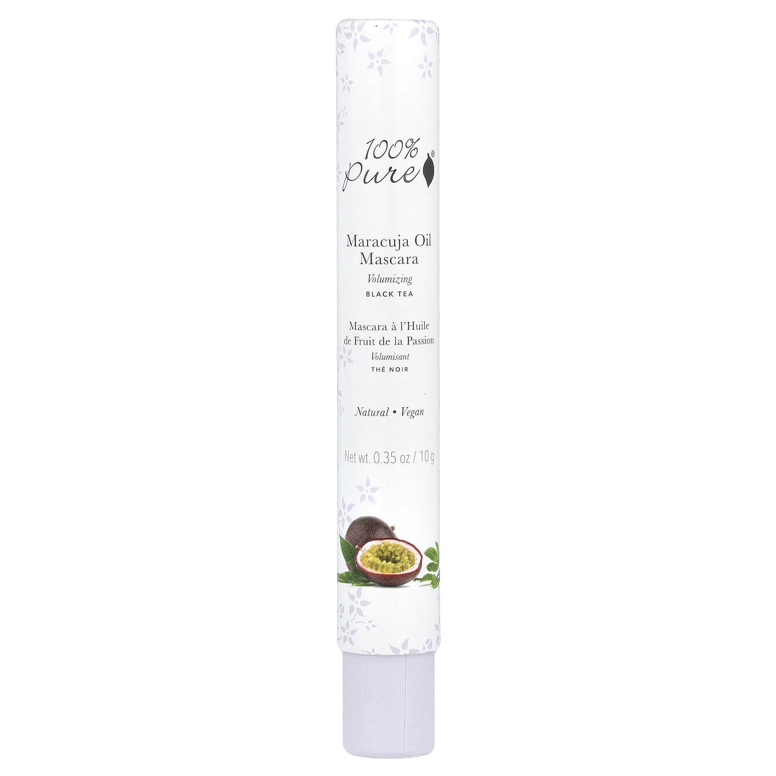 100% PURE, Maracuja Oil Mascara, Black Tea, 0.35 oz (10 g)