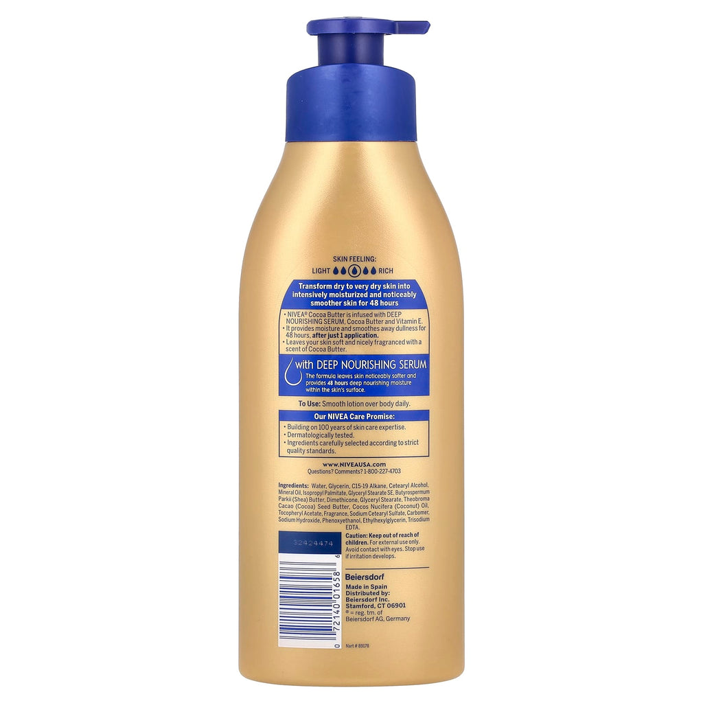 Nivea, Cocoa Butter Body Lotion, 16.9 fl oz (500 ml)