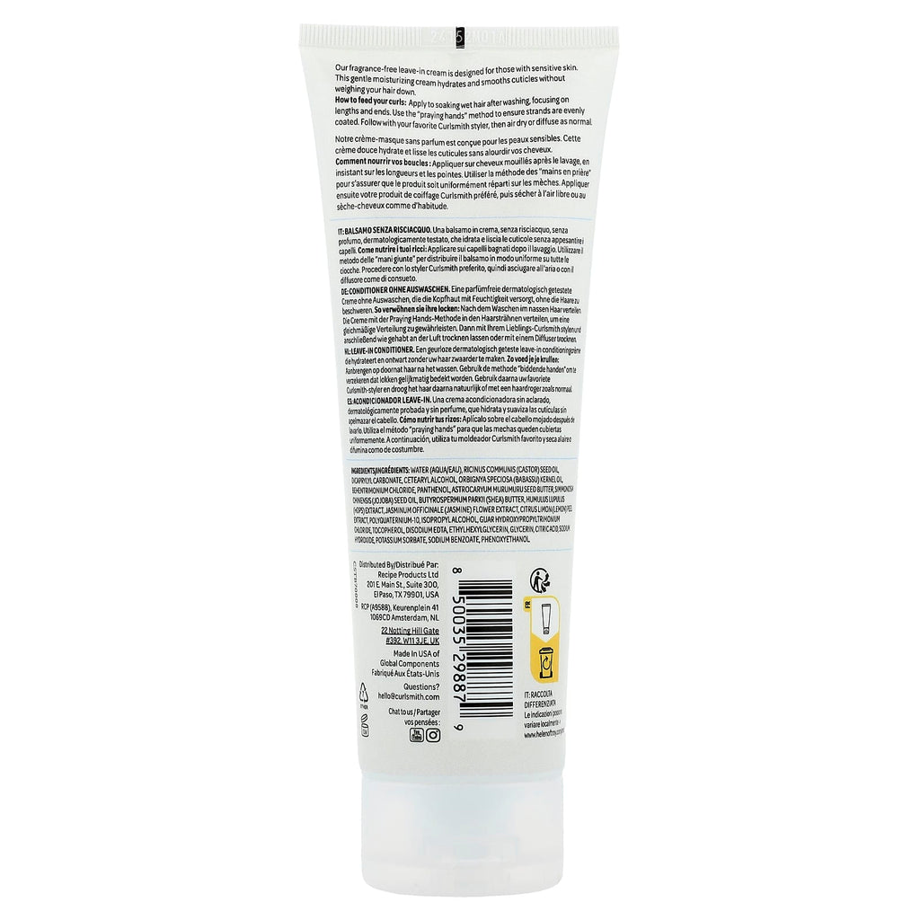 Curlsmith, Fragrance Free Leave-In, All Curl Types, 8 fl oz (237 ml)