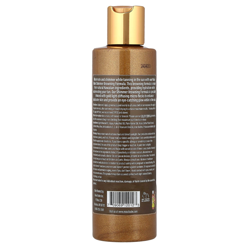 Maui Babe, Shimmer Browning Formula, 8 fl oz (236 ml)