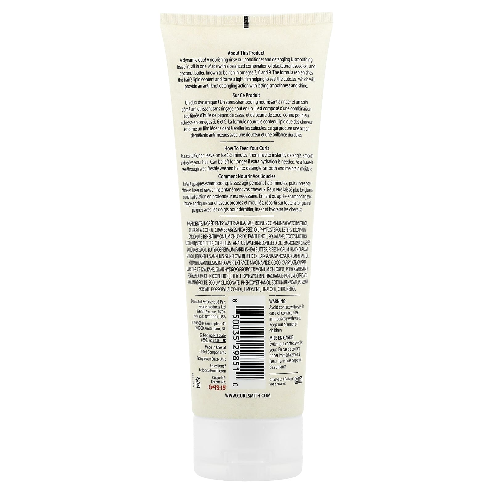 Curlsmith, Frizz Control Duo Conditioner, All Curl Types, 8 fl oz (237 ml)