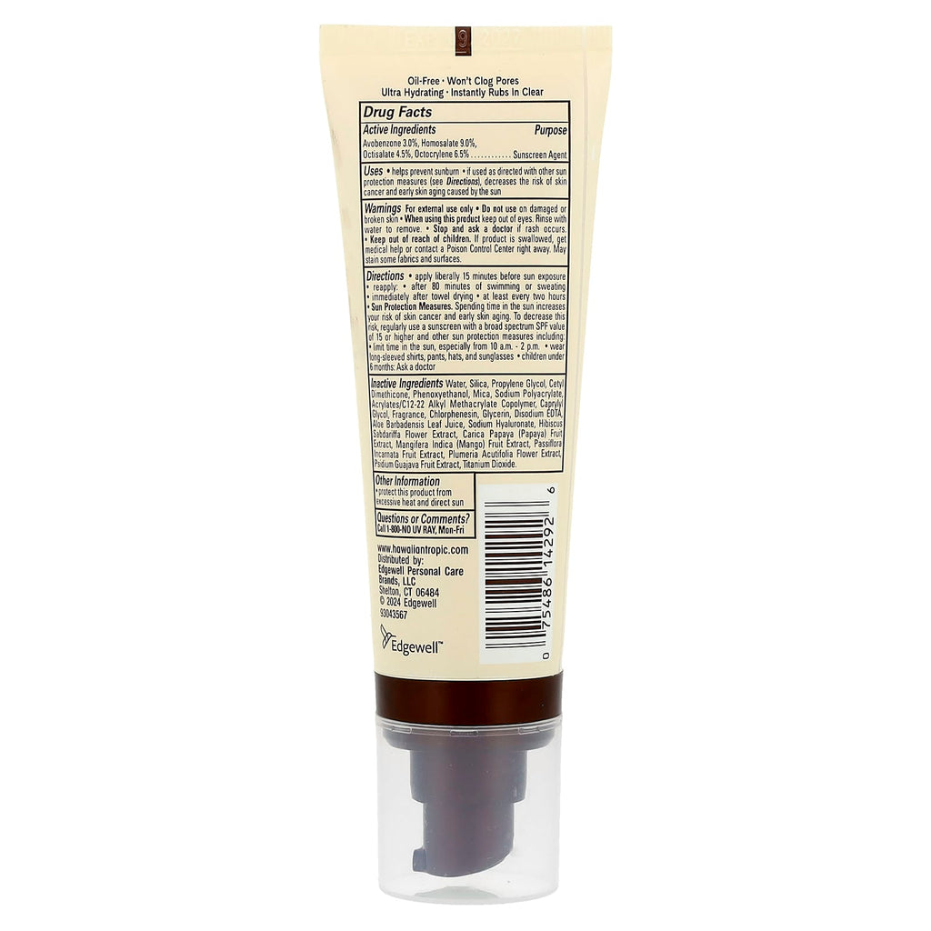 Hawaiian Tropic, Sheer Touch Face Sunscreen Lotion, SPF 60+ , 2.5 fl oz (74 ml)