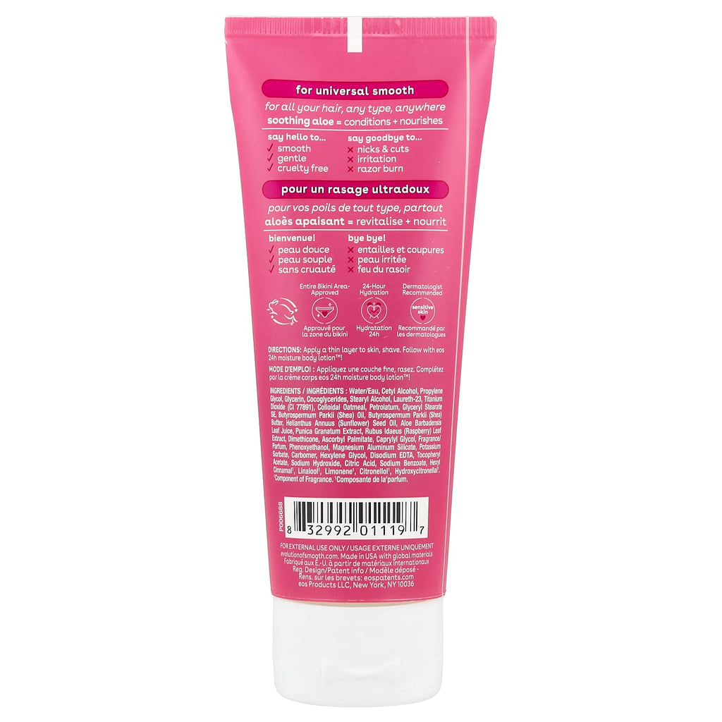 EOS, Shea Better, 24H Moisture Shave Cream, Pomegranate Raspberry, 2.5 fl oz (74 ml)