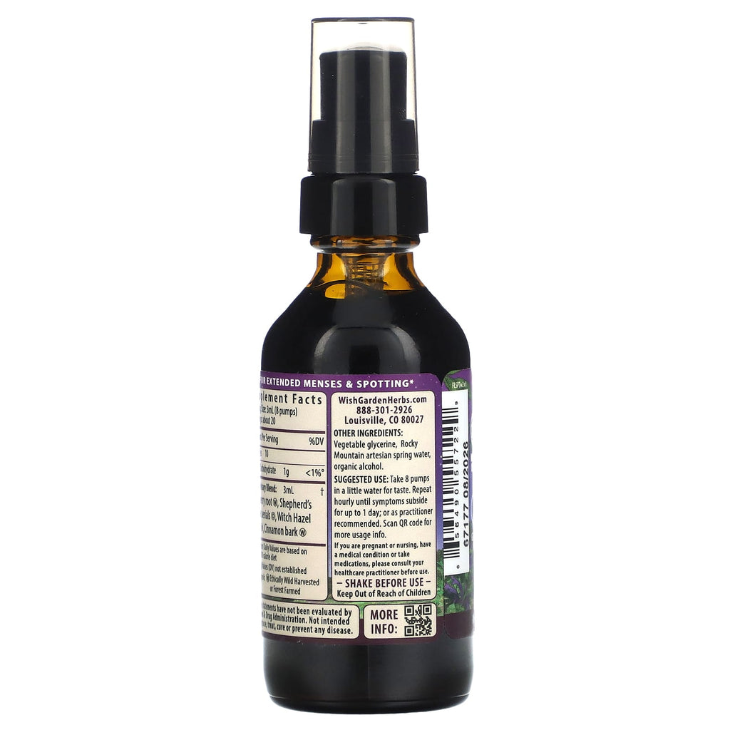 WishGarden Herbs, Flow Stopper Lingering Cycle, 2 fl oz (59 ml)