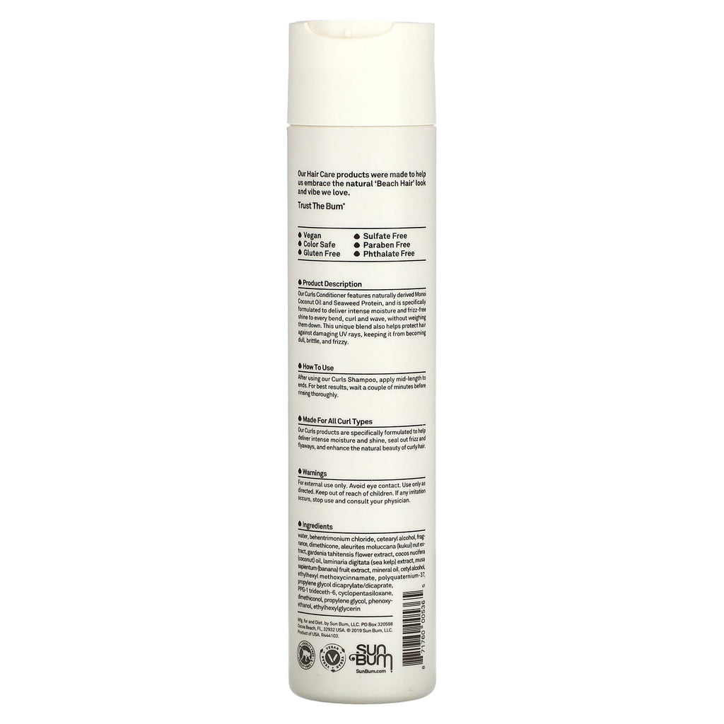 Sun Bum, Curls Conditioner, For All Curl Types, 10 fl oz (300 ml)