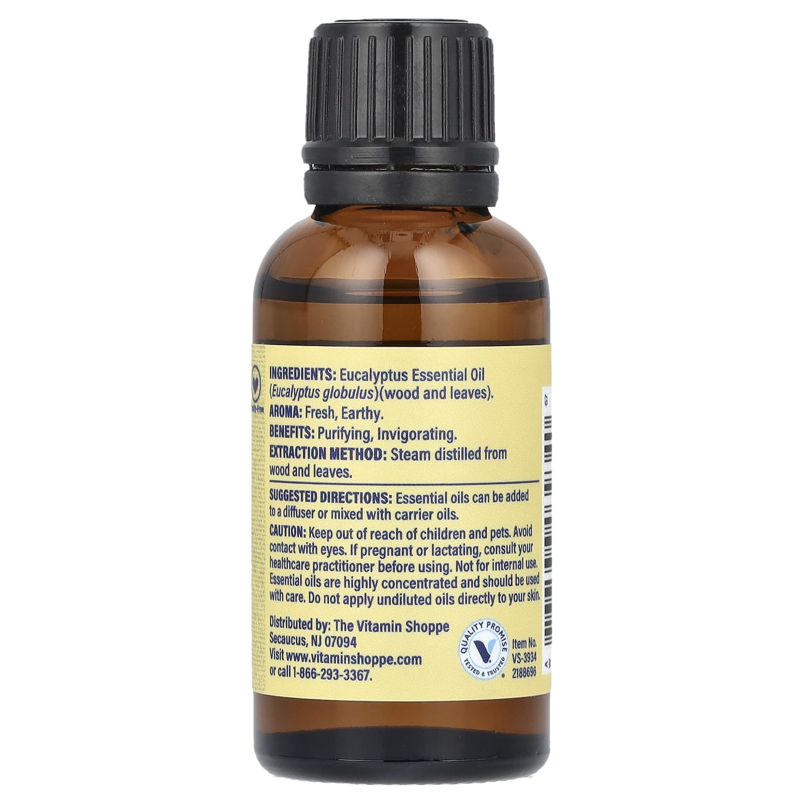 The Vitamin Shoppe, 100% Pure Essential Oil, Eucalyptus , 1 fl oz (30 ml)