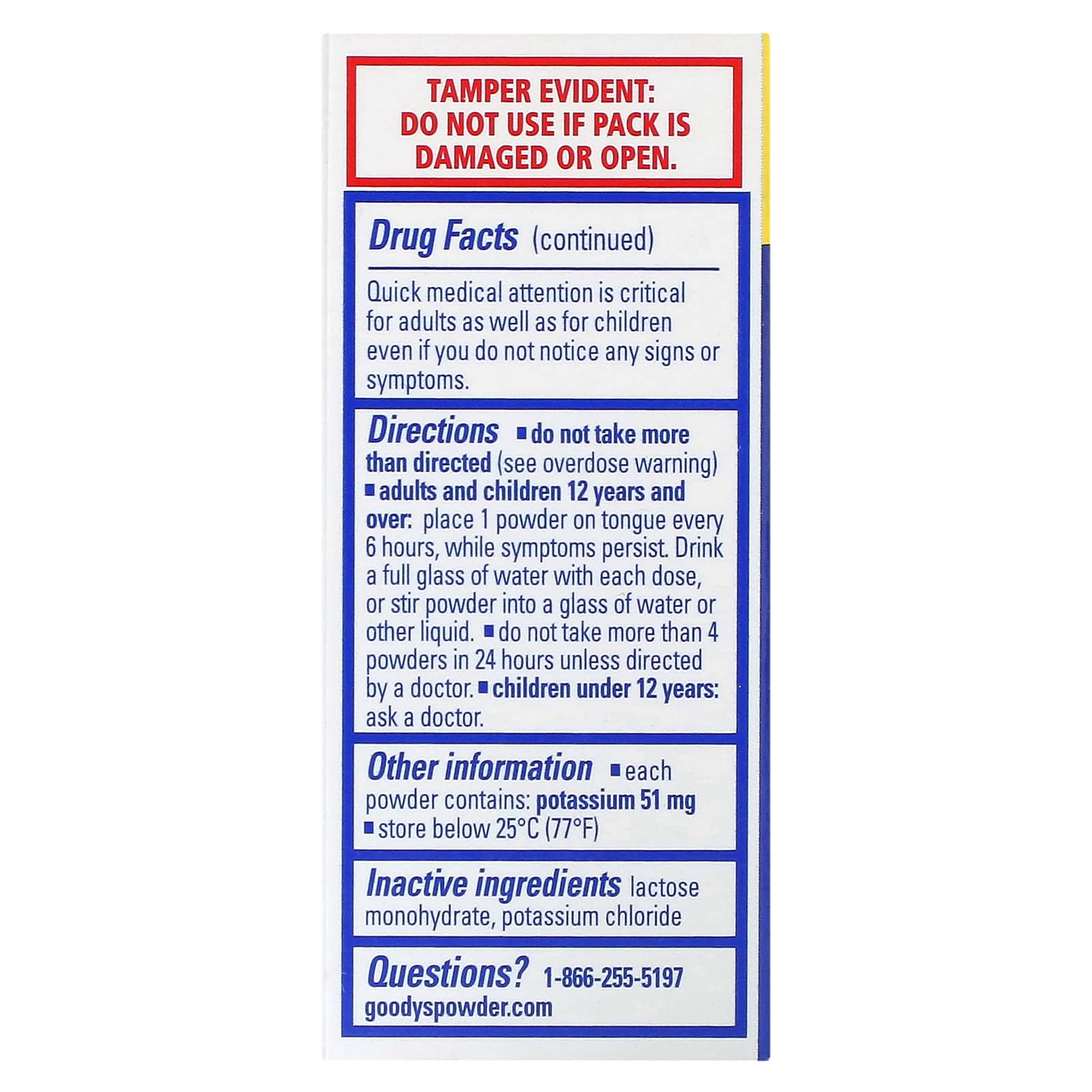 Goody's, Headache Powder, 50 Packs