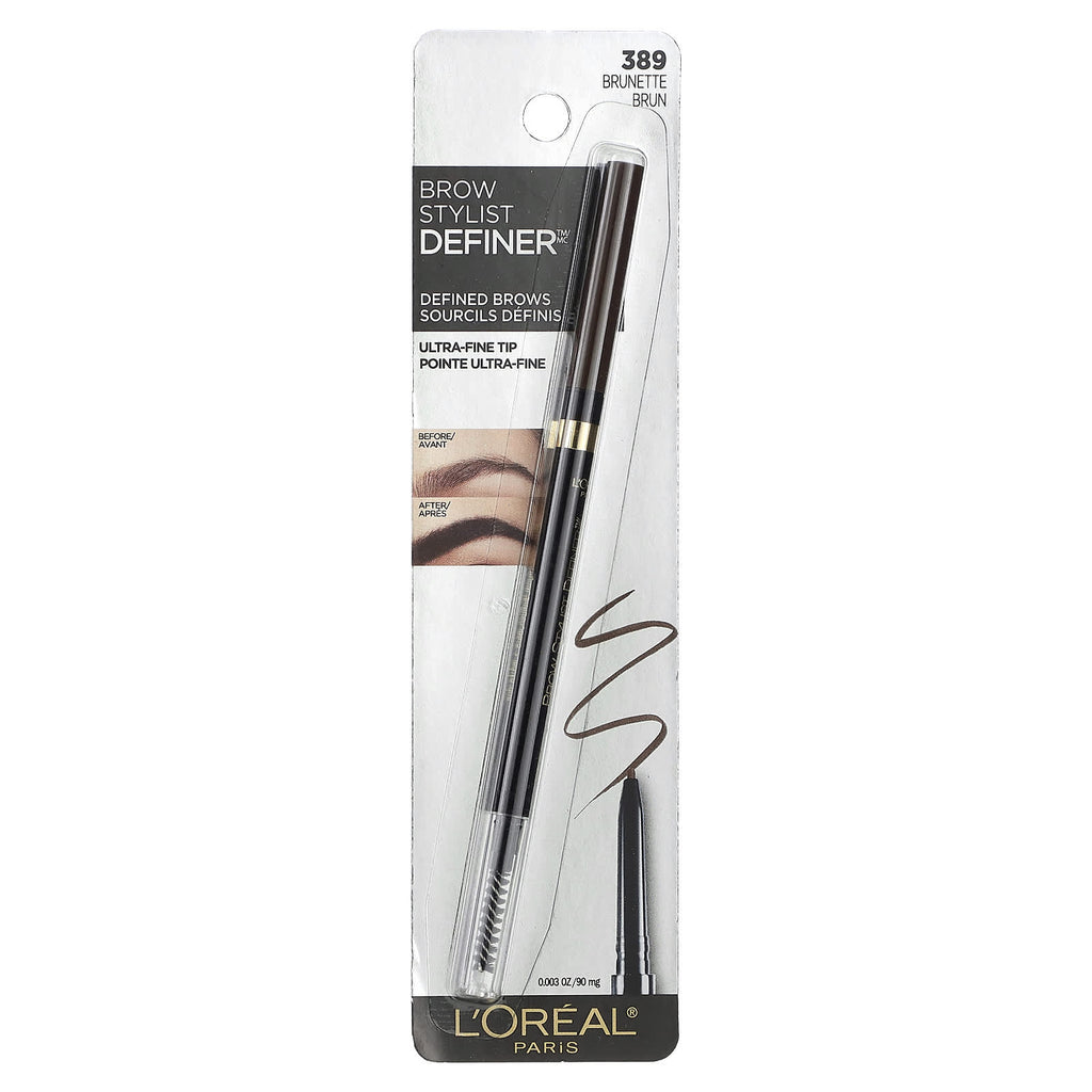 L'Oréal, Brow Stylist Definer, 389 Brunette, 0.003 oz (90 mg)