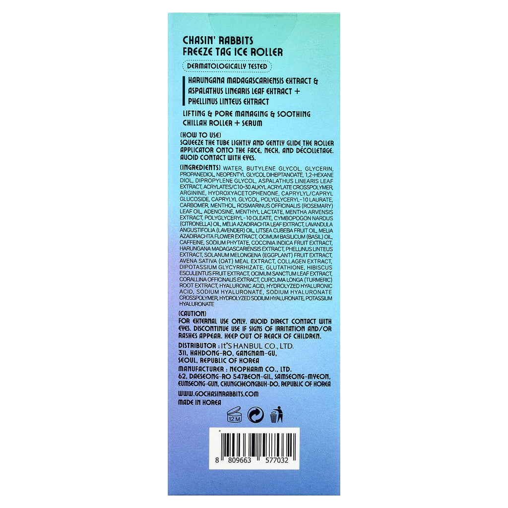 Chasin' Rabbits, Freeze Tag Ice Roller, 1.69 fl oz (50 ml)