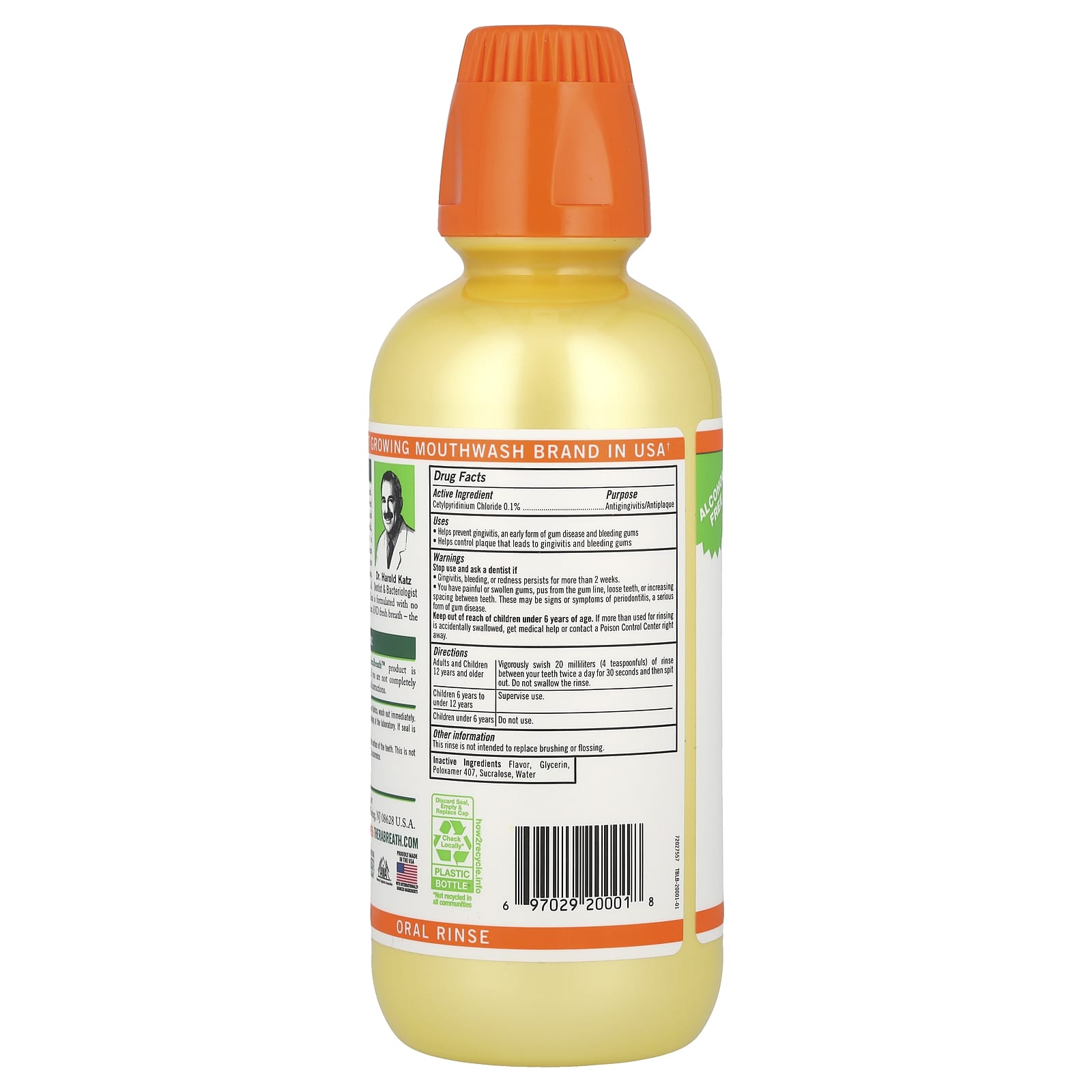 TheraBreath, Deep Clean Oral Rinse, Fresh Mint, 16 fl oz (473 ml)