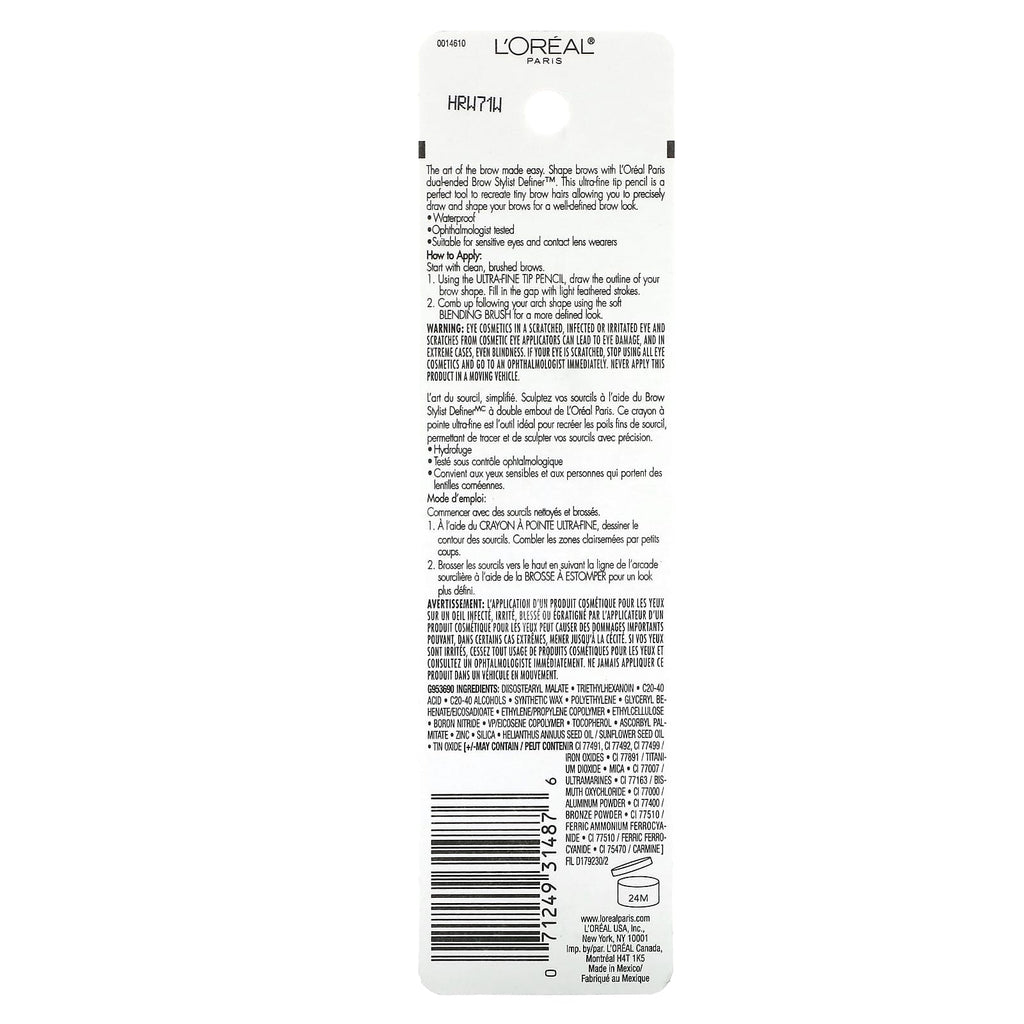 L'Oréal, Brow Stylist Definer, 388 Blonde, 0.003 oz (90 mg)