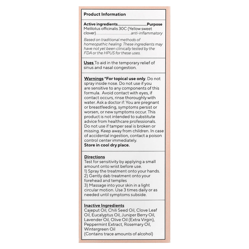 Marie Originals, The Bioactive Sinus Congestion Spray, 1 fl oz (29 ml)