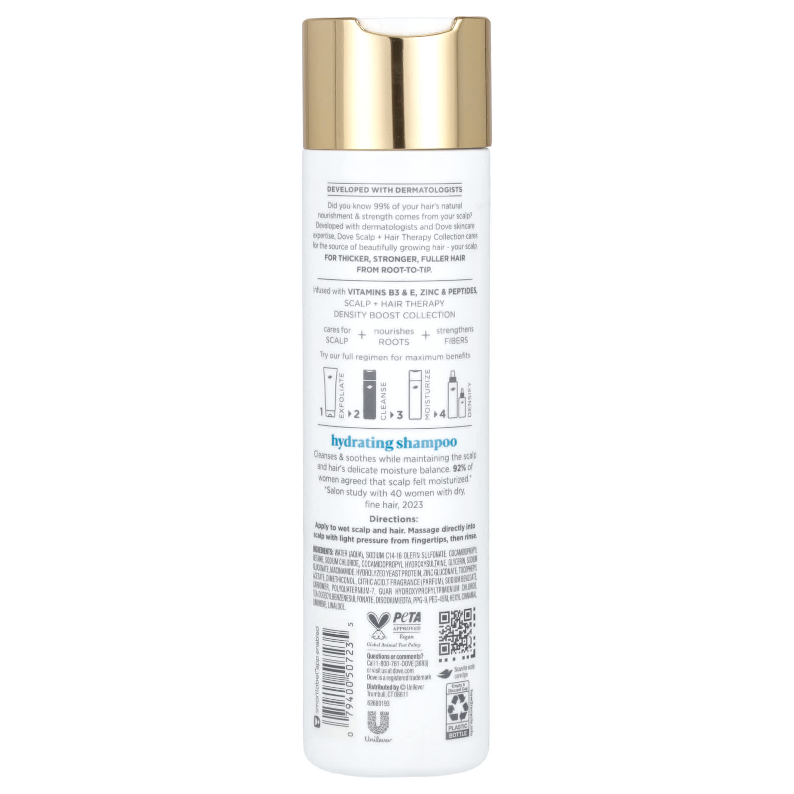 Dove, Scalp + Hair Therapy, Hydrating Shampoo, 9.25 fl oz (273 ml)