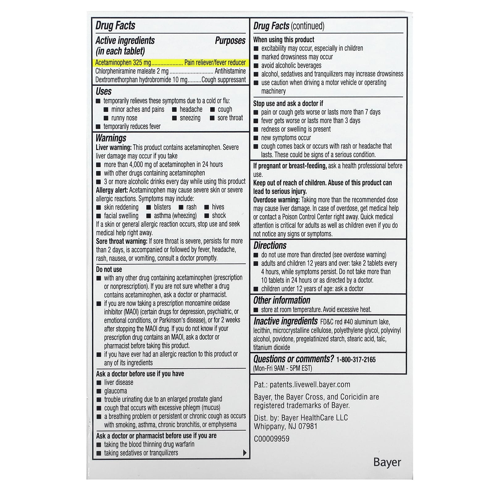 Coricidin HBP, Multi-Symptom Flu, Maximum Strength, 24 Tablets