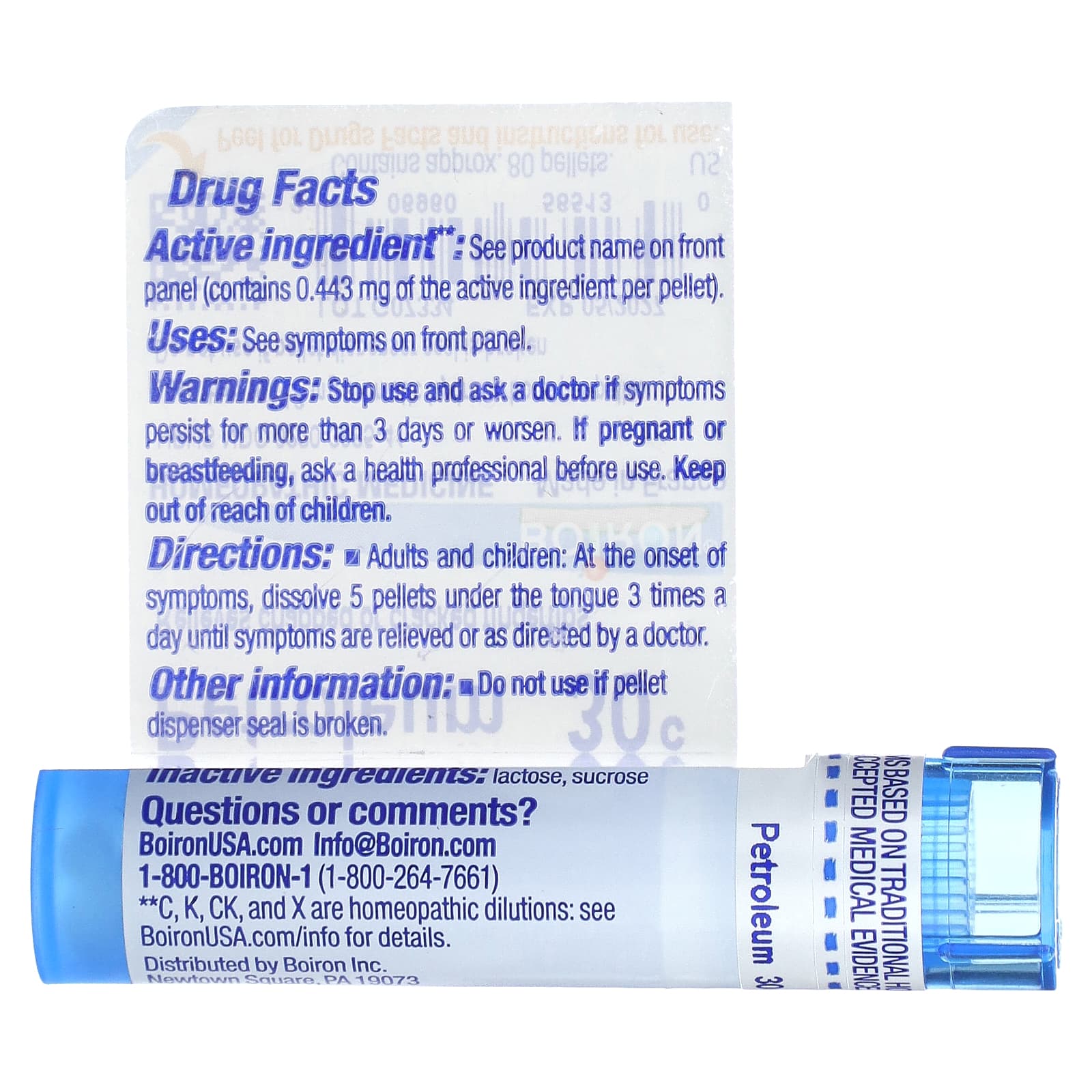 Boiron, Petroleum, 30C, Dry Skin Relief, Approx 80 Pellets