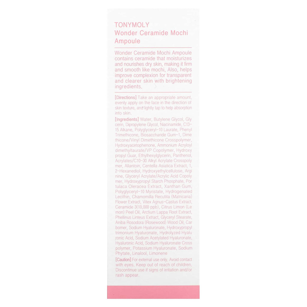 TonyMoly, Wonder, Ceramide Mochi Ampoule, 3.38 fl oz (100 ml)