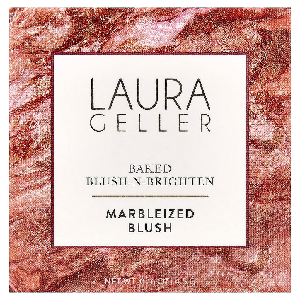 Laura Geller, Baked Blush-N-Brighten, Marbleized Blush, 0018029B Sunswept, 0.16 oz (4.5 g)