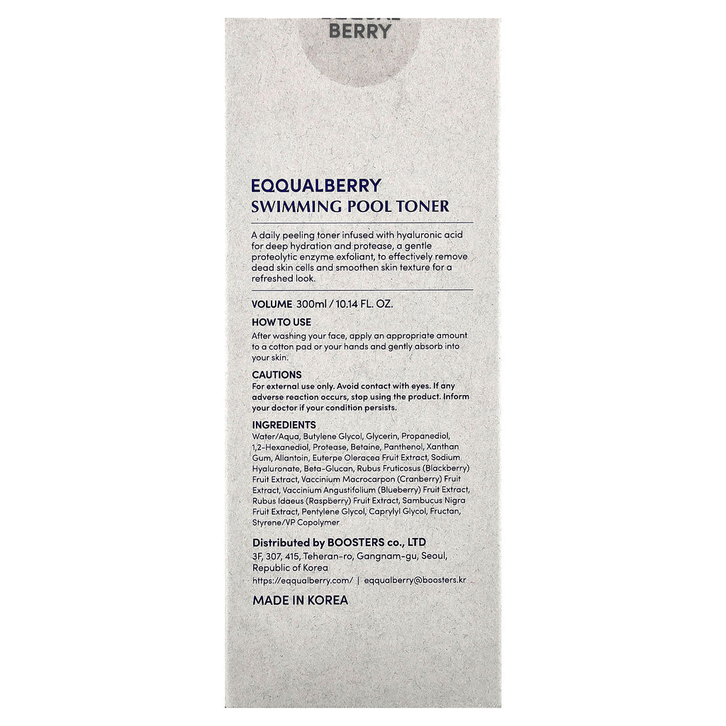 EQQUALBERRY, Swimming Pool Toner , 10.14 fl oz (300 ml)