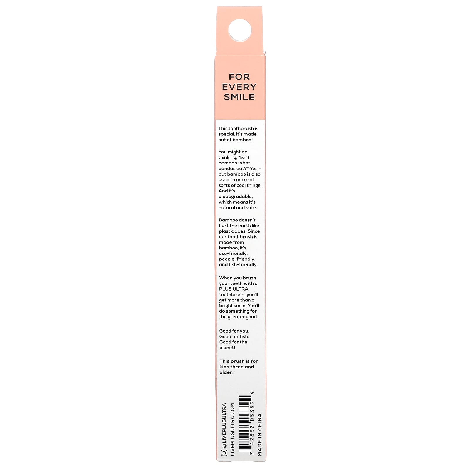 Plus Ultra, Bamboo Toothbrush, Cavity Crusher, Child, Soft, 1 Toothbrush